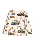 Lindex Shirts 'Working Vehicles'  lysebeige / gul / grøn / sort