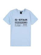 G-STAR Shirts  lyseblå / sort