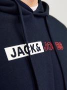 JACK & JONES Sweatshirt  marin / rød / hvid