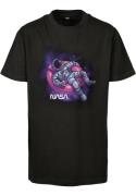 Mister Tee Shirts 'Nasa'  grå / mørkelilla / sort