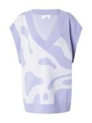 florence by mills exclusive for ABOUT YOU Pullover i overstørrelse 'Apple Cider'  violetblå / offwhite