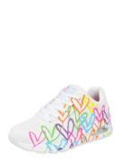 SKECHERS Sneaker low 'Uno-Highlight Love'  gul / mørkeorange / pink / hvid