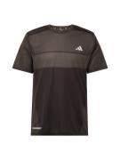 ADIDAS PERFORMANCE Funktionsbluse 'Ultimate'  mudderfarvet / sort / hvid