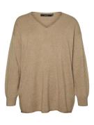 Vero Moda Curve Pullover 'VMCGOLD'  mørkebeige