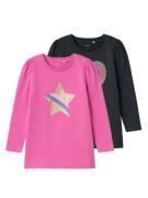 NAME IT Bluser & t-shirts 'NASTAR'  safir / mørkeblå / lyserød / lys pink