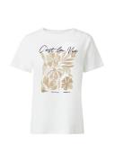 comma casual identity Shirts  beige / sort / hvid