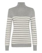 Kaffe Pullover 'Lizza'  ecru / grå-meleret