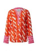 Emily Van Den Bergh Bluse  orange / pink / hvid