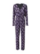 Freebird Jumpsuit 'Jinn'  aubergine / blomme / hvid