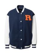 River Island Overgangsjakke  navy / mørkeorange / hvid