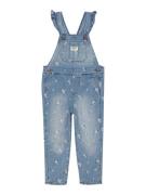 OshKosh Overalls  blue denim / mørkegrøn / hvid