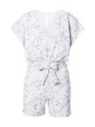 SISTERS POINT Jumpsuit 'V.PLAY3'  blå / lilla / abrikos / hvid