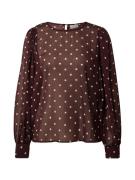 Kaffe Bluse 'Simi'  bordeaux / hvid