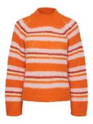 PIECES Pullover  pastellilla / orange / rustrød / uldhvid