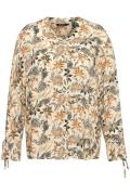 Ulla Popken Bluse  beige / gul / sort