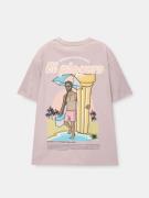 Pull&Bear Bluser & t-shirts  aqua / mørkegul / lilla / gammelrosa