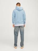 JACK & JONES Sweatshirt 'JORBronx'  lyseblå / sort / hvid