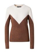 VERO MODA Pullover 'VMPLAZA'  lysebeige / brun