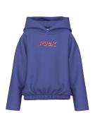 NAME IT Sweatshirt 'NKFOLANJA'  violetblå / hindbær / hvid