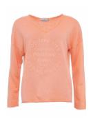 Zwillingsherz Sweatshirt 'Positive Mind'  orange / lyseorange