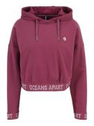 OCEANSAPART Sweatshirt 'Beauty'  hindbær / hvid