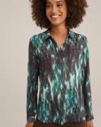 WE Fashion Bluse  aqua / sort