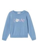 NAME IT Pullover 'LOSETTE'  opal / lyserød / hvid