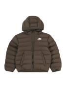 Nike Sportswear Overgangsjakke  brun / kastaniebrun / hvid