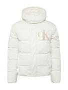 Calvin Klein Jeans Vinterjakke 'ESSENTIALS'  beige / hvid