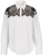 GERRY WEBER Bluse  sort / offwhite