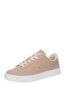 TOMMY HILFIGER Sneaker low 'Essential Chic Court'  nude / lysebeige / guld