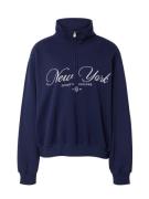 HOLLISTER Sweatshirt  navy / hvid