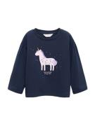 MANGO KIDS Bluser & t-shirts 'UNICORN'  navy / lilla / pastellilla