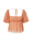 Free People Bluse 'PENELOPE'  pastelgrøn / orange / mørkeorange