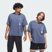 ADIDAS ORIGINALS Bluser & t-shirts 'LA to the World'  dueblå / hvid