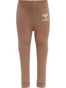 Hummel Leggings  lysebrun / hvid