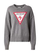 GUESS JEANS Pullover  grå-meleret / rød / sort / hvid