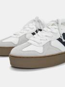 Pull&Bear Sneaker low  lysegrå / sort / hvid