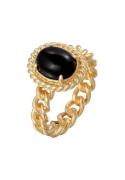 ELLI PREMIUM Ring 'Vintage'  guld / sort