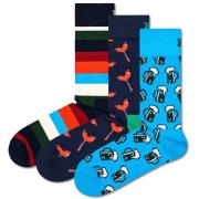 Happy Socks Sokker  navy / azur / orange / hvid