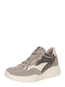 GABOR Sneaker low  taupe / sølv / naturhvid