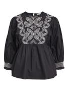 OBJECT Bluse 'Ali'  sort / hvid