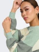 ONLY Pullover 'ONLAtia'  pastelgul / pastelgrøn / grøn-meleret