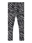 NAME IT Leggings  sort / hvid