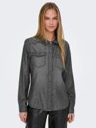 ONLY Bluse 'ONLAlexa'  grey denim