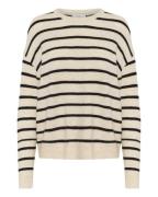 Kaffe Pullover 'Lida'  beige-meleret / sort