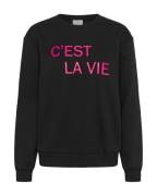 Kaffe Sweatshirt 'Anne'  pink / sort