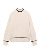 MANGO Pullover 'PLAZA'  beige / sort