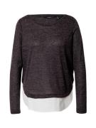 VERO MODA Pullover 'BIRGIT'  mørkegrå / hvid