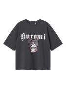 NAME IT Bluser & t-shirts 'Kuromi'  grå / antracit / offwhite